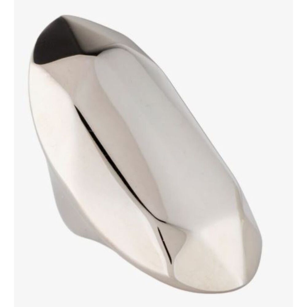 Alexander McQueen Women's Silverstone Elongated Oval Cocktail Ring Sz 7 NWT 590